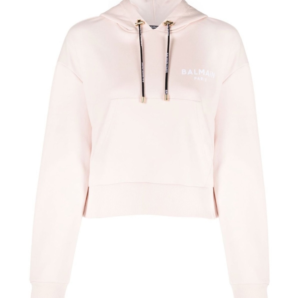 Balmain split hem hoodie
